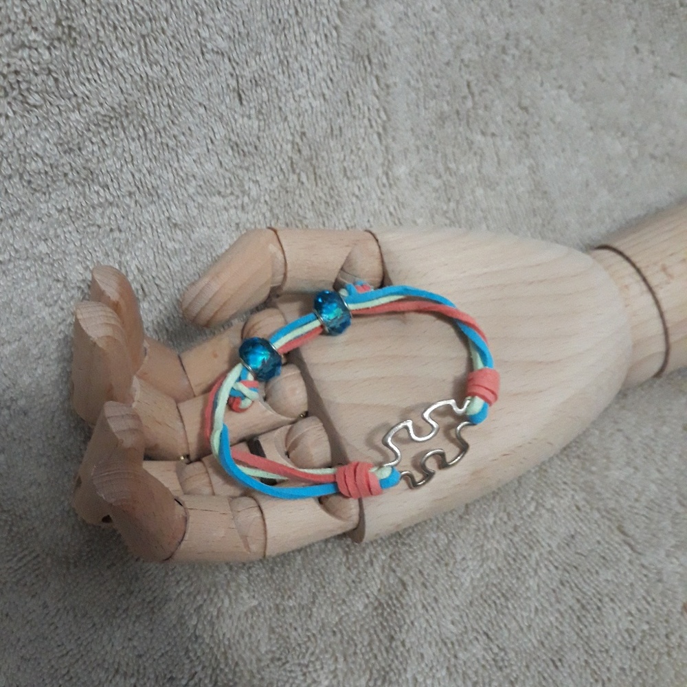 Autism Awareness Rainbow Bracelet